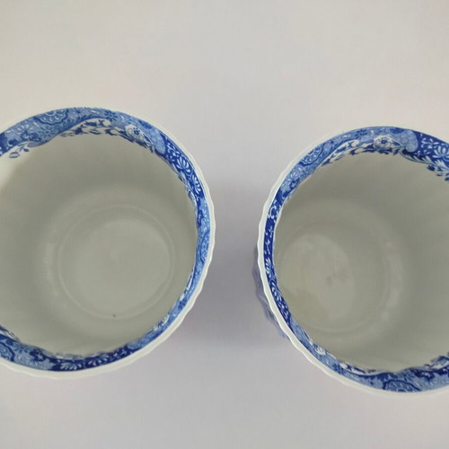 Spode flowerpots set of 2 used, made in England c.1816