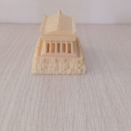 Alabaster Acropolis Statue like new, 6×10×6 cm