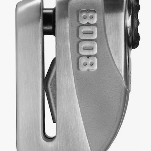 Abus Granit Detecto X Plus 8008 2.0 Motorcycle Disc Brake Lock with Alarm and 14mm Pin Grey