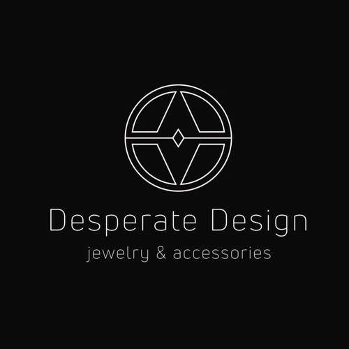 Desperate Design Handmade Gold-Plated Drop Earrings Excellent Condition