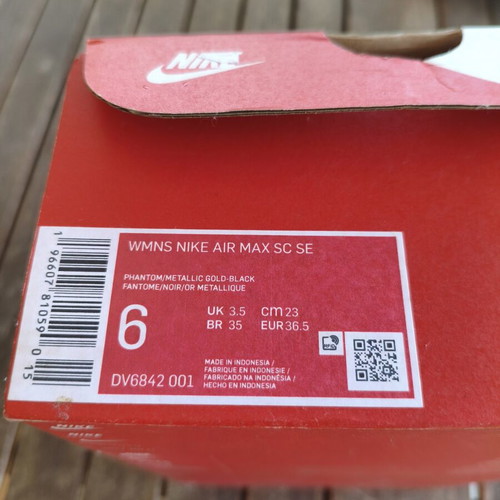 Nike Air Max sneakers, pink and white, size 36.5