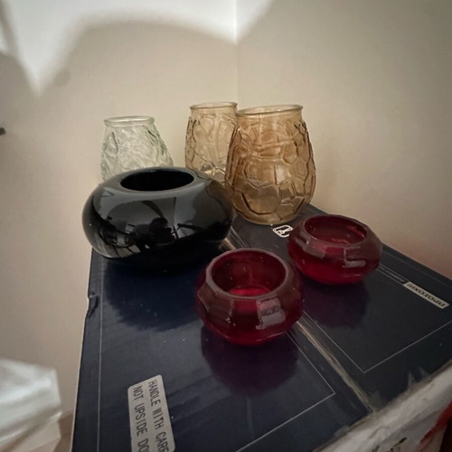 Glass lanterns used, assorted