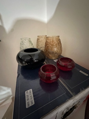 Glass lanterns used, assorted