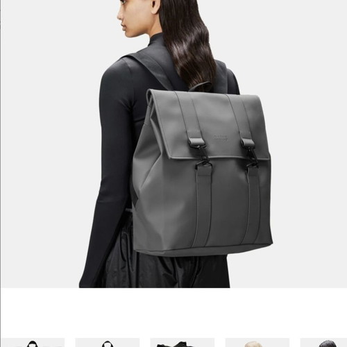 Rains Waterproof Laptop Backpack 21L used, unisex anthracite