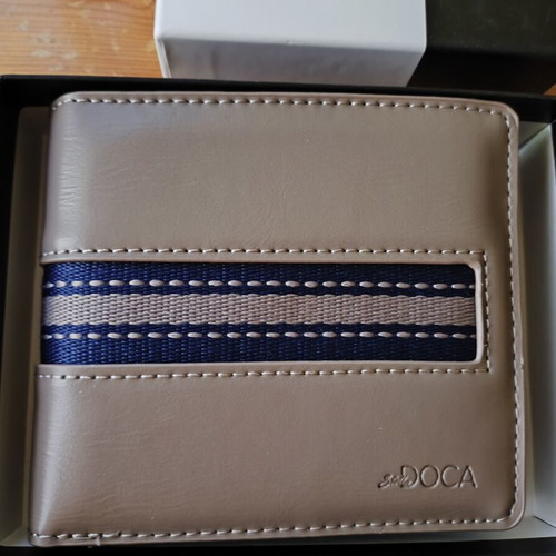 Doca men's wallet, beige, new