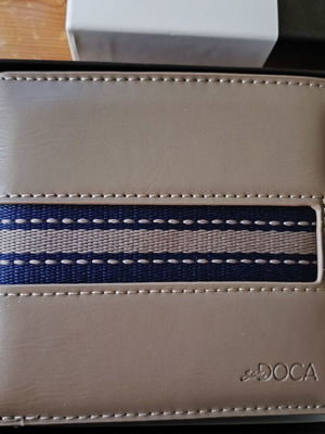 Doca men's wallet, beige, new