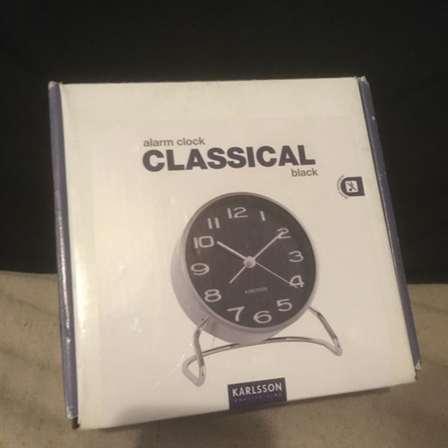 Karlsson Analog Table Clock new black 9.5x7