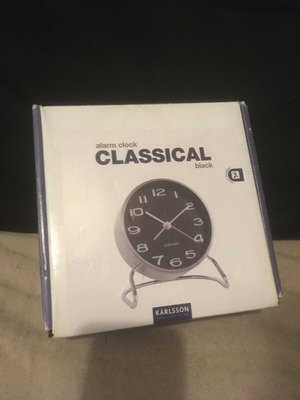 Karlsson Analog Table Clock new black 9.5x7
