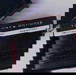ΓΝΉΣΙΟ TOMMY HILFIGER Black ΠΟΡΤΟΦΌΛΙ RFID Blocking + ΔΕΡΜΆΤΙΝΗ ΣΥΣΚΕΥΑΣΊΑ ΔΏΡΟΥ