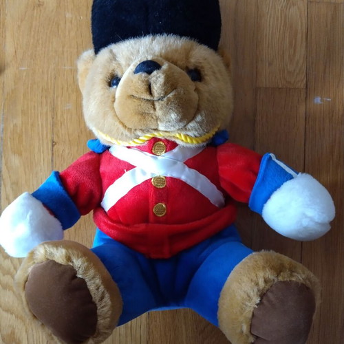 Nutcracker Soldier plush teddy bear like new