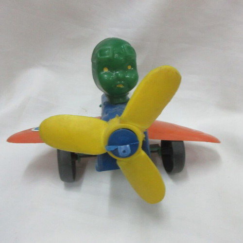 Panigyriotiko Greek Airplane Toy with Pilot 25cm like new 60s