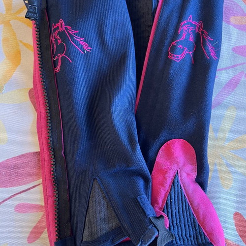 Equestrian gaiters and gloves used, size S