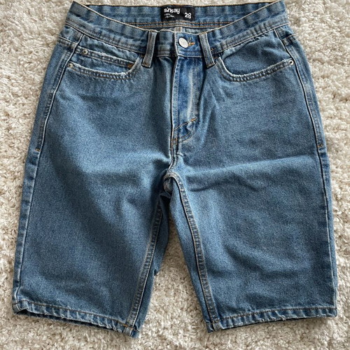 Men’s denim shorts size 28 like new, blue Sinsay