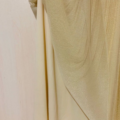 Zara skirt gold like new, tulle with lining, size M