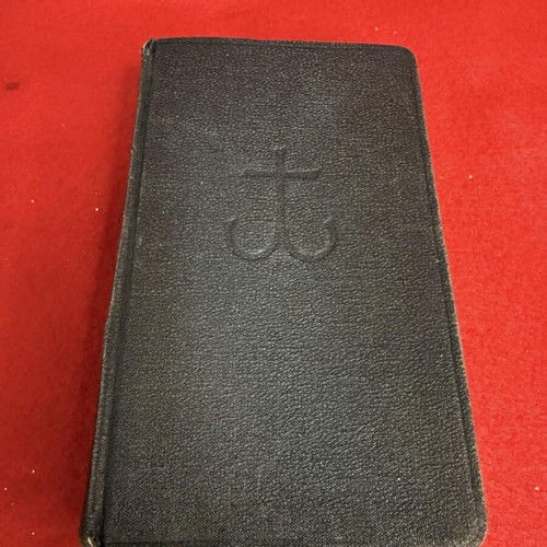 Catholic prayer book Das Volksmessbuch used, leather-bound