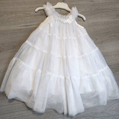 Pierre Cardin Baptism Dress like new with tulle and butterfly details