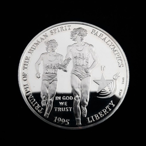 Ασημένιο νόμισμα 1 Dollar 1995 Atlanta Olympics σαν καινούργιο