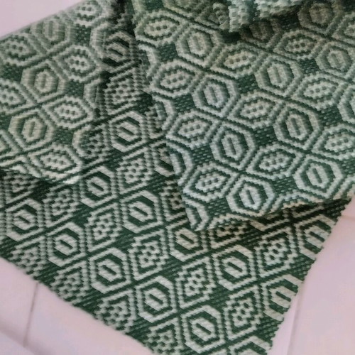 Woven traditional wool pillows like new, cypress color