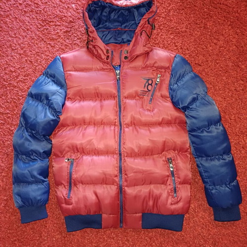 Fas Vogue 78 men's jacket used, dark red with blue