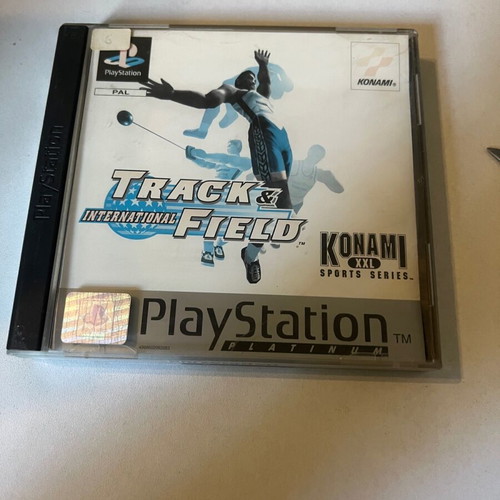 International Track and Field PlayStation (PS1) used with cover discoloration