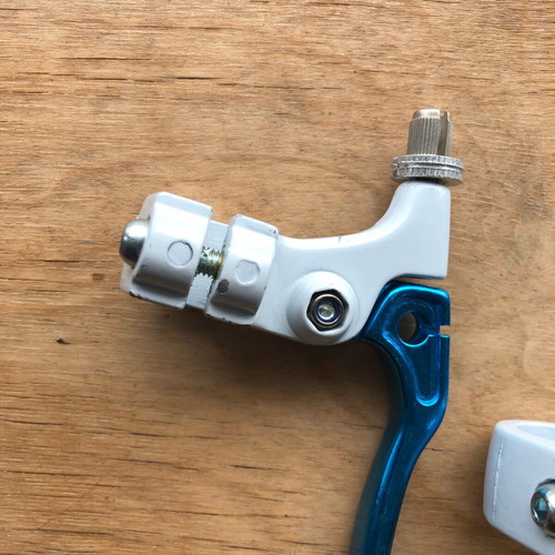 Brake levers for BMX bike blue metallic new