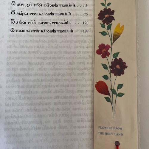 Gospel book in Russian new with gift bookmark
