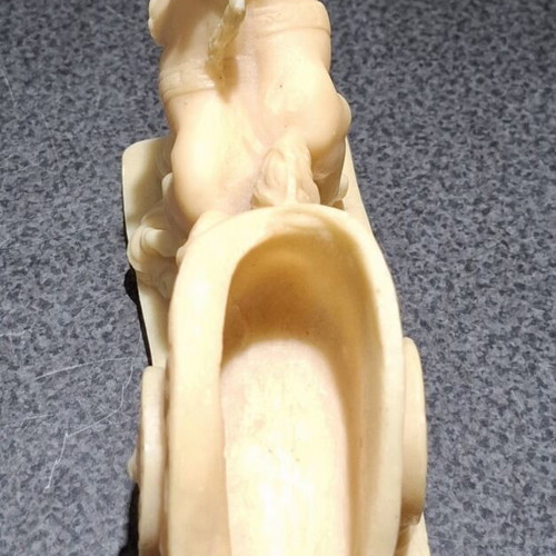 Vintage Italian Roman Chariot sculpture 16cm, like new