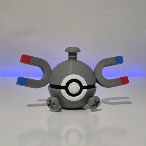 Magnemite Pokéball made to order with keychain
