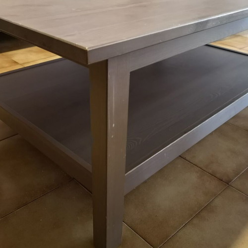 Hemnes IKEA coffee table, light brown pine wood