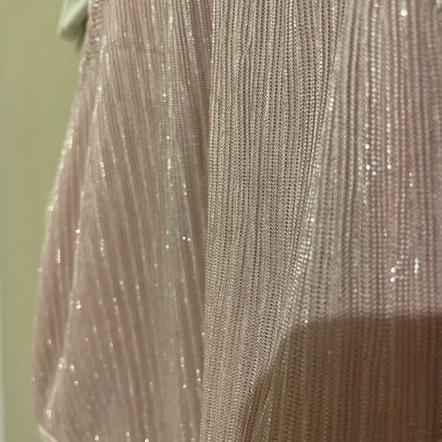 Tally Weil crop top soft pink shiny like new, size S