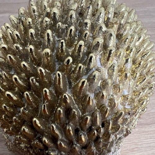 Decorative hedgehog gold color new