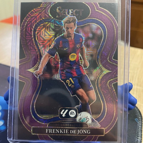 Panini Select 2025-26 La Liga Barcelona Frenkie De Jong Mezzanine Purple Mojo card like new