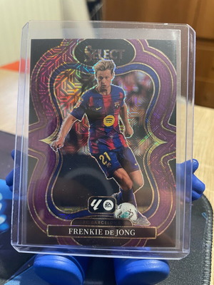 Panini Select 2025-26 La Liga Barcelona Frenkie De Jong Mezzanine Purple Mojo card like new