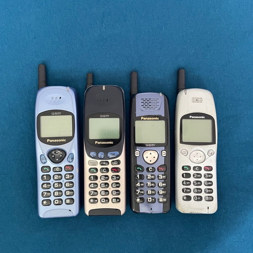Panasonic phones used, set of 4 vintage models