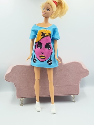 Oversized doll dress and shoes like new