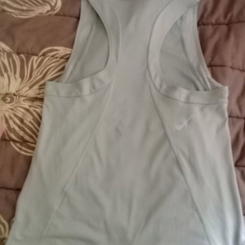 Nike gray running tank top used, size S
