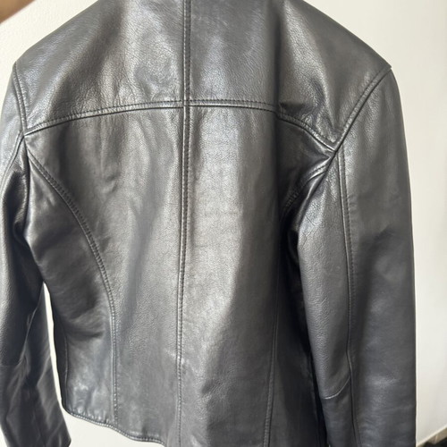 Massimo Dutti Genuine Leather Jacket black medium, like new