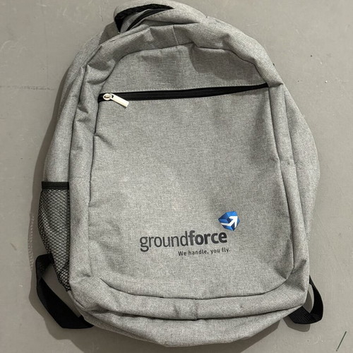 Groundforce grey school backpack, unused