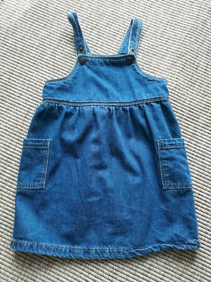 Τζιν φόρεμα Marks & Spencer σαν καινούργιο, μπλε, 12-18 μηνών