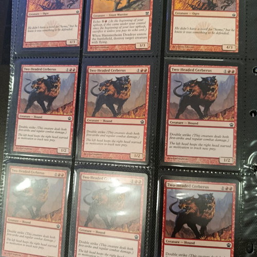Magic the Gathering Journey into Nyx 2013 card album with 380 cards