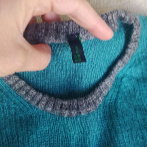 Benetton wool dress like new with short sleeves