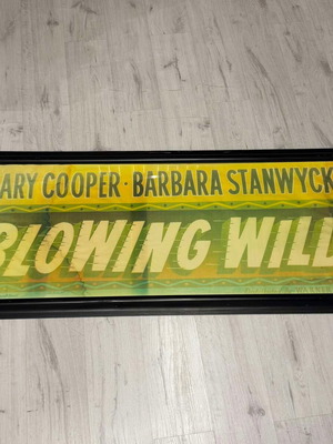 Διακοσμητικό κάδρο ταινίας Blowing Wild μεταχειρισμένο, vintage