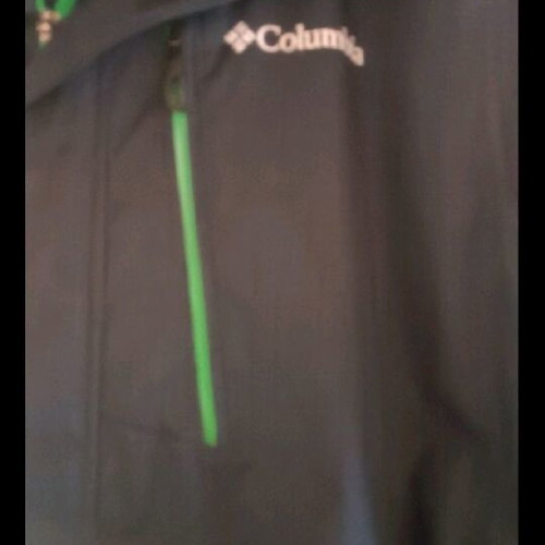 Columbia men's jacket used, black, with removable hood