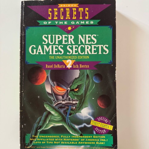 Super Nes Games Secrets book used