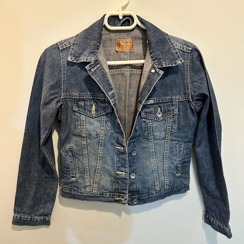 Jean jacket Pepe Jeans like new, cropped, blue, size S