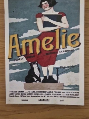 Wooden decorative sign Amelie like new, size 13×18