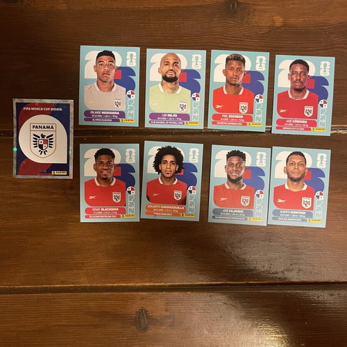 Panini Panama FIFA 2026 stickers new, set of 9