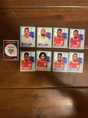 Panini Panama FIFA 2026 stickers new, set of 9
