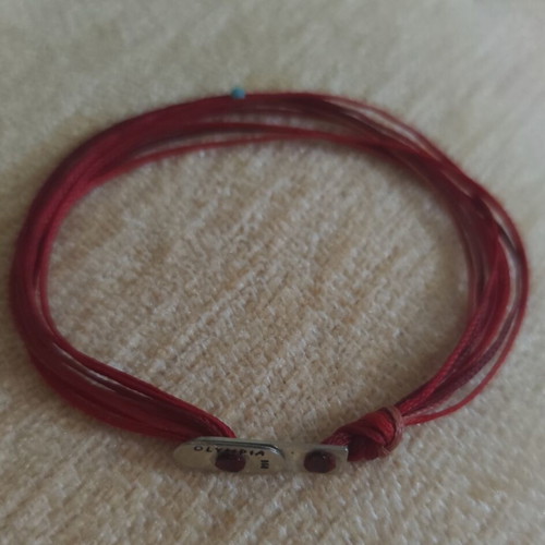 Olympia Spetses bracelet like new, silver 950, red