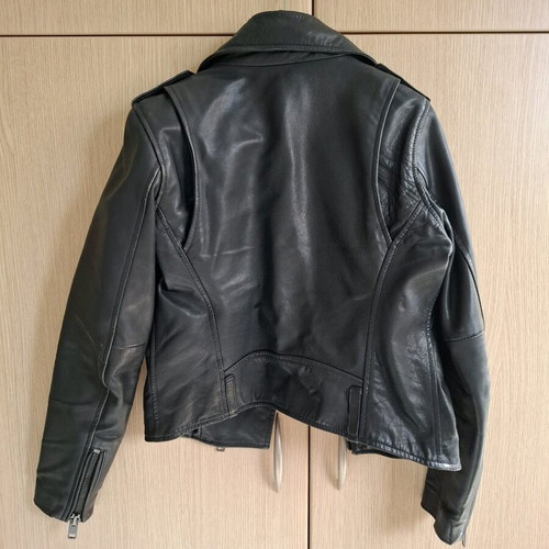 Diesel leather jacket used, size Small, black